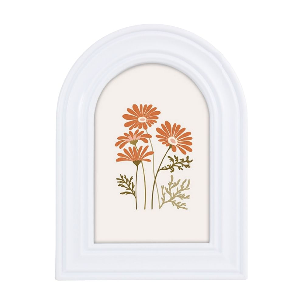 Portarretrato Curvo Blanco 10x15cm Orange
