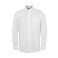 Camisa M/L Algodón Orgánico Para Hombre Oxford Blanco Rockford