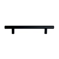 Tirador Recto Liviano 128mm Acero Inoxidable Negro Werken