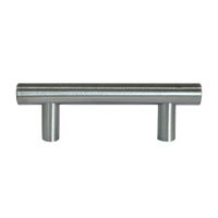 Tirador Recto Liviano 64mm Acero Inoxidable Plata Werken