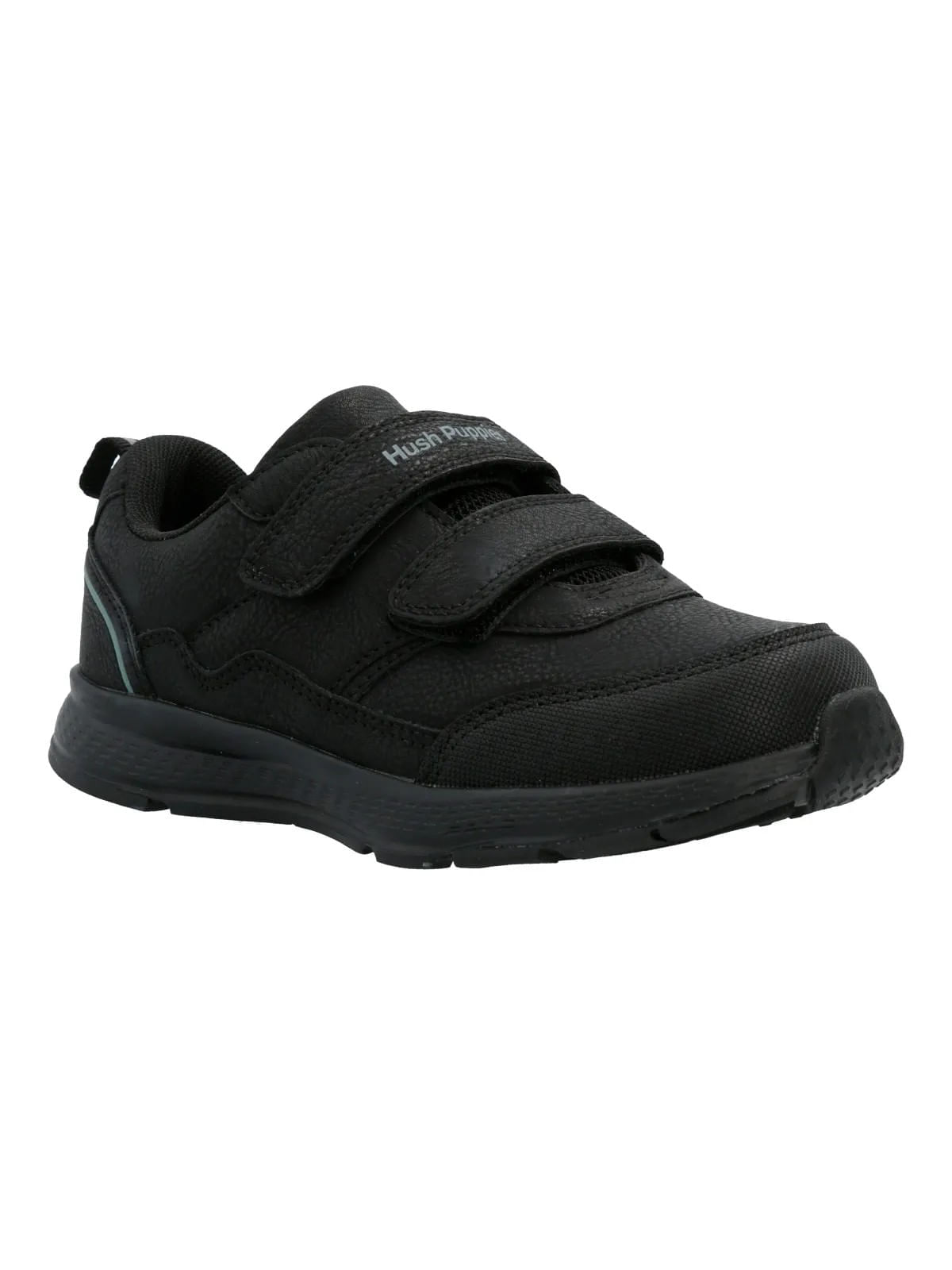 Zapatilla Para Niño Poliuretano New Chance Velcro Negro Hush Puppies