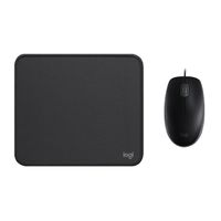 COMBO LOGITECH MOUSE M110 Y PAD MOUSE 200x230 NEGRO