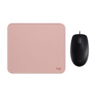 COMBO LOGITECH MOUSE M110 Y PAD MOUSE 200x230 ROSADO