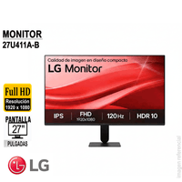 Monitor LG 27"" FHD/IPS/120Hz/HDMI/VGA/Headphone-out