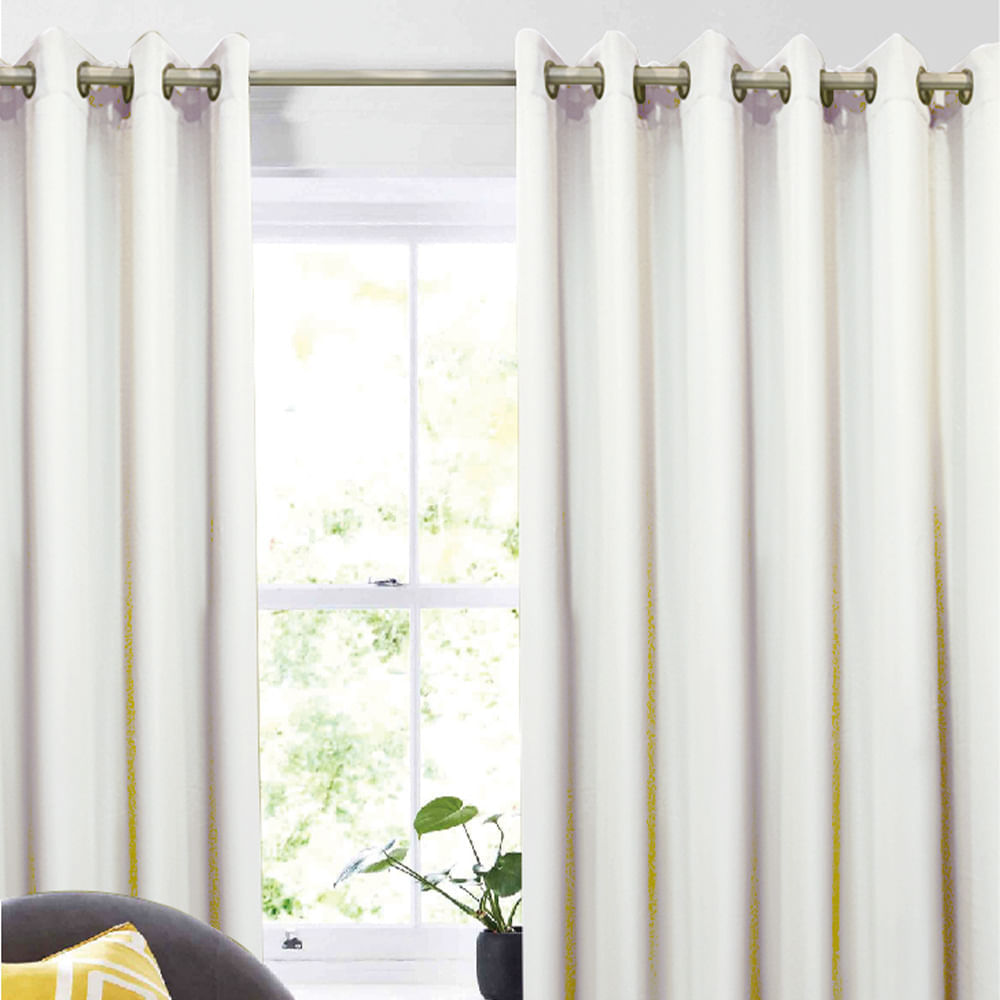 Cortina de tela 140x220cm Blanco Orange
