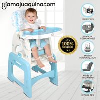 Silla de Comer 3 en 1 «VELLYER» Edición Limitada Celeste