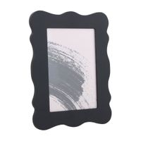 Portarretrato Ondas Negro Liso 13x18cm Orange