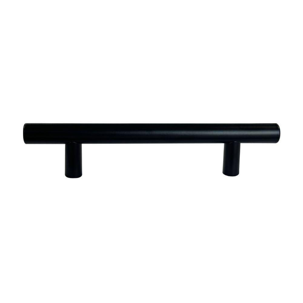 Tirador Recto Liviano 96mm Acero Inoxidable Negro Werken