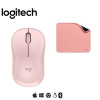 COMBO LOGITECH MOUSE M240 ROSADO Y PAD MOUSE