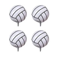Set x 4 globos metálico pelota de voley fiesta cumpleaños voleibol