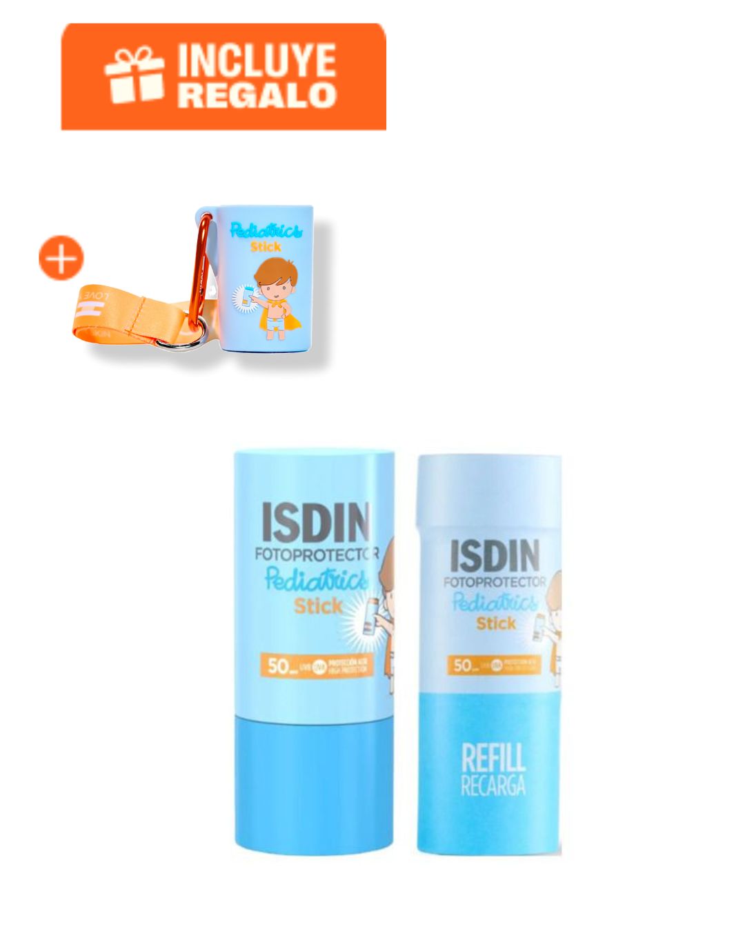 Pack Isdin Fotoprotector Pediatrico En Barra + Refill