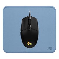 COMBO LOGITECH MOUSE G203 NEGRO Y PAD MOUSE AZUL