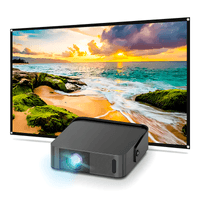 Proyector SD200 Smart Owlenz Android 12 + Ecran Reflectiva 80 Pulgadas Blanco