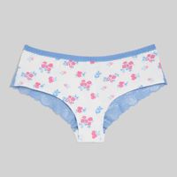 Calzón Mujer Madison Hipster Flores Blanco