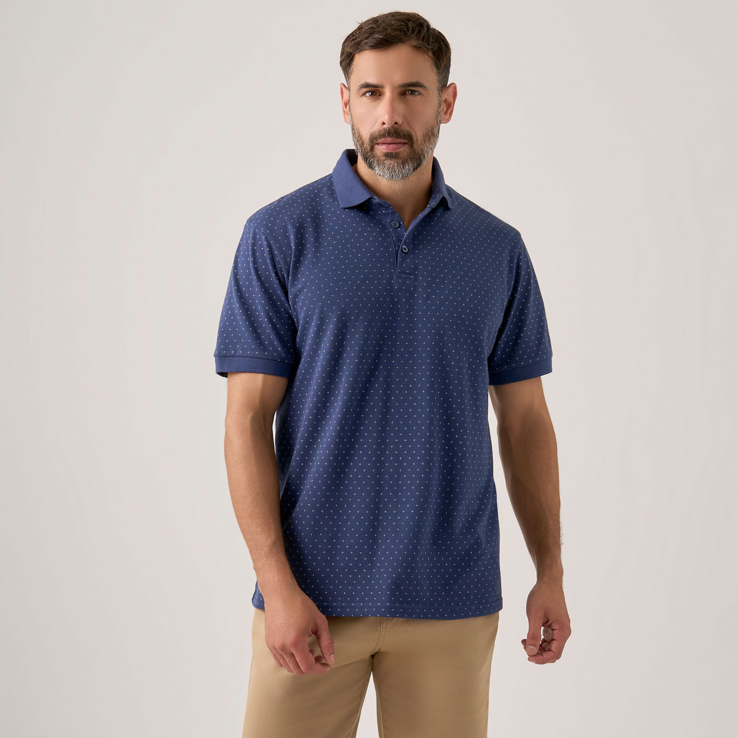 Polo Hombre Madison Pique Print