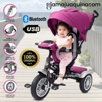 Triciclo Guiador 3 En 1 Ebaby «ZOE» Violeta