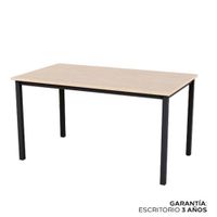 Escritorio Krona 120X60 Rovere B/Negro - Ziyaz