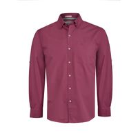 Camisa M/L Algodón Orgánico Para Hombre Galiton Guinda Rockford