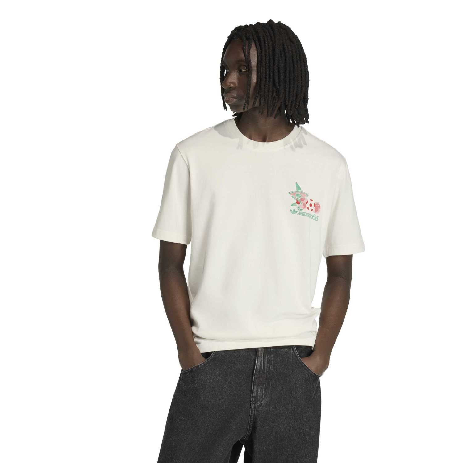 Polo Deportivo Adidas Hombre Mascot Tee Piq Ke2037 Blanco