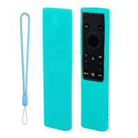 Control Remoto Tv Samsung Smart Led Uhd Plano 4k + Funda Color Turquesa