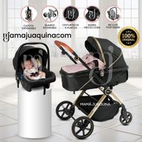 Coche Moisés Edición Exclusiva «SIGNAL PLUS» Con Portabebé Rosa