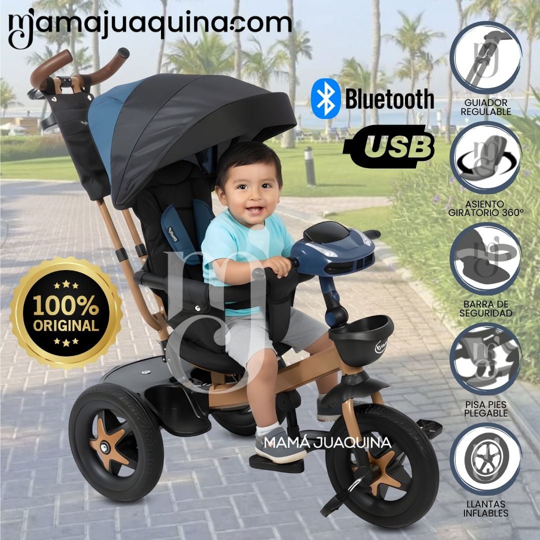 Triciclo Guiador«TRIKE BIKE» Azul
