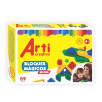 BLOQUES MAGICOS BRICKS X 59 PZS ARTI CREATIVO