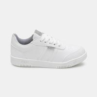 Zapatilla Escolar Casual ANDREI-2602 Blanco Rabbit Cuero