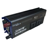 Inversor de corriente 12V/24V a 220V 500W Para auto casa y camping
