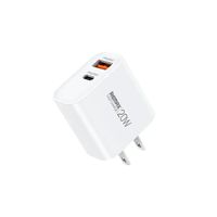 Cargador Rápido Remax RP-U120 20W Blanco USB-A + USB-C