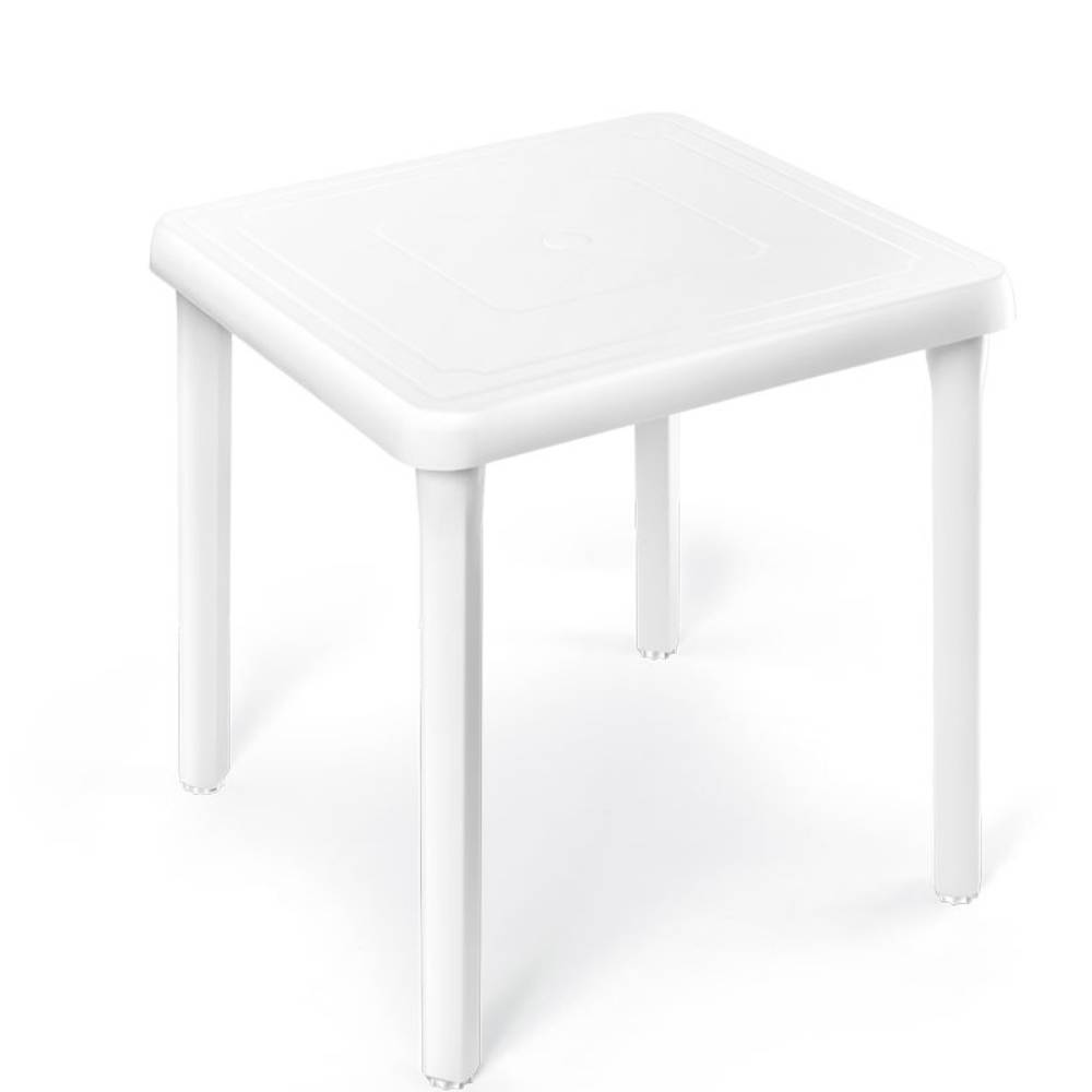 Mesa Cuadrada Inka Blanca 74×73 cm - OFERTA