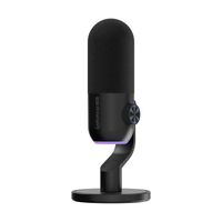 Microfono Streamplify Mic Mini 48 Rgb Cableado Con Stand Black