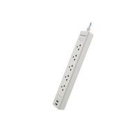 Forza Fsp-512Usbw Sp 110/220V 1200J 5 Unv Nema 2 Usb 5Ft White