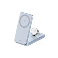 Cargador UGREEN 3 en 1 MagFlow 25W Qi2 Magsafe Inalámbrico Magnético Plegable W757 - 65901