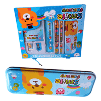 Juego de Una cartuchera lápices borrador y otros útiles escolares - NIÑOS