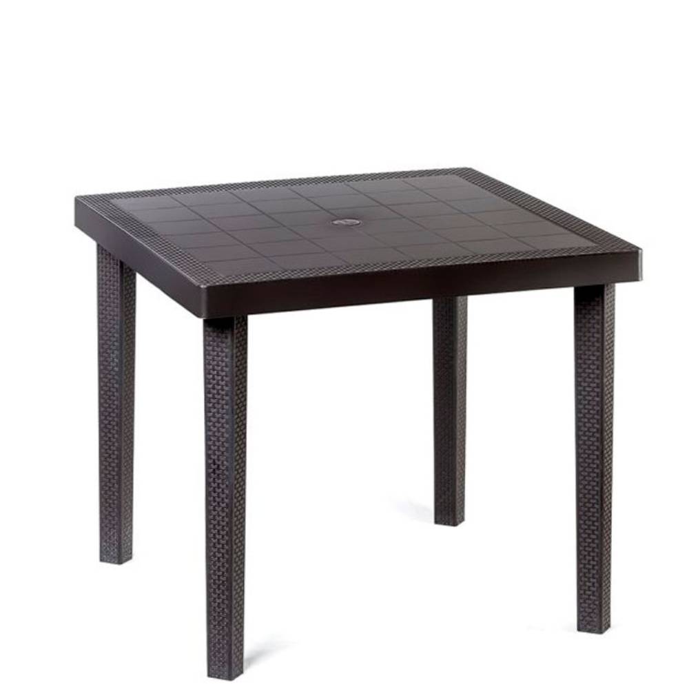 Mesa Jamaica Mix Cuadrada Mimbre Ratan 85×85 cm DSC - EYH