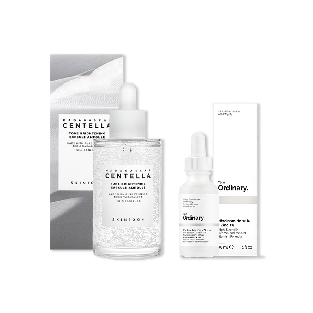 Ampolla Centella SKIN1004 + Serum Niacinamide The Ordinary 30 ml