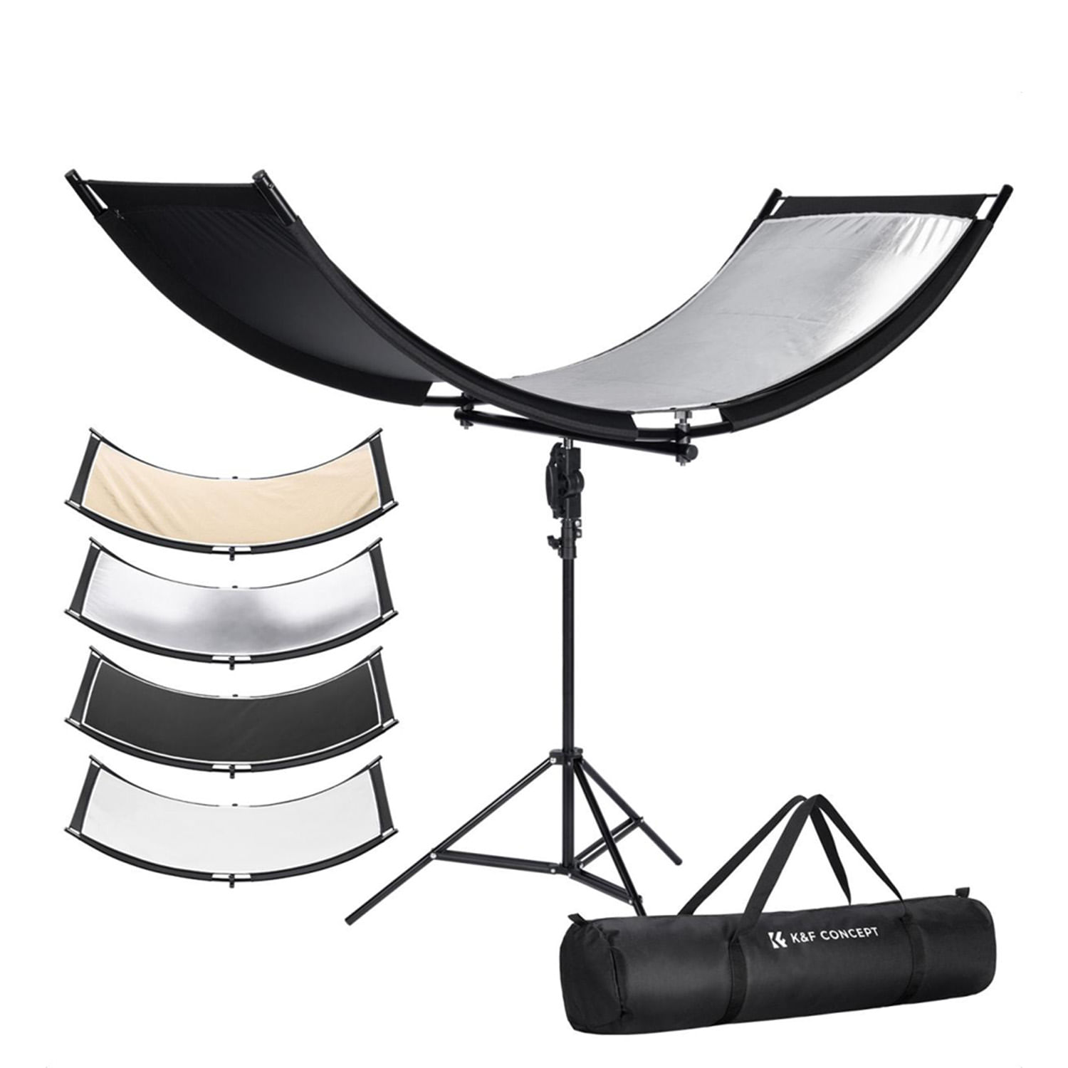 Rebotador K&F Concept Curvo 4 En 1 De 60x180 Cm