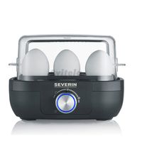 Hervidor de huevos Severin negro con perilla EK 3166