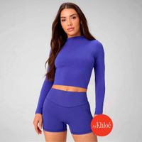 Polo Deportivo Fabletics Mujer Seamless Long-Sleeve Essential