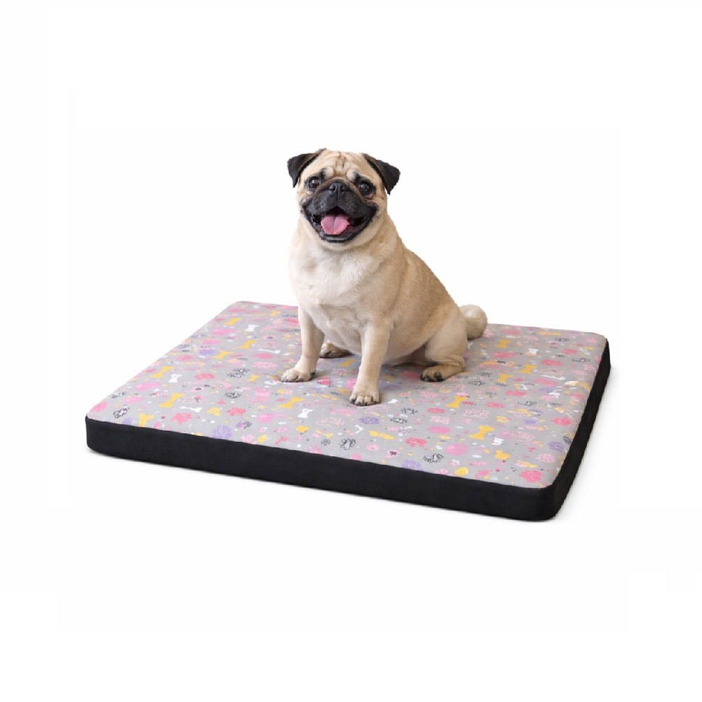 Cama colchoneta básica de verano para perro y gatos gris talla 2