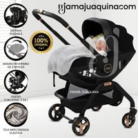 Coche Carriola de Paseo 3 en 1 «DONUX» Edición Exclusiva Negro