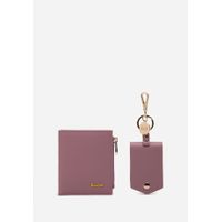 SET BILLETERA CUERO GLOW CHARM