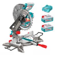 Sierra Ingleteadora 8"" 20V + 2bat 4ah + Cargador Total TMSLI20212