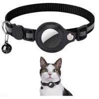 Collar Con Airtag Gps Incluido Gato Bluetooth IOS Negro