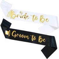 Set x 2 bandas para el novio y la novia despedida de soltera groom bride