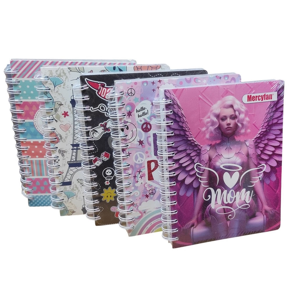 set de 2 Cuadernos anillados cuadriculado Mercyfan - Mujer