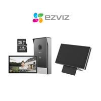 Kit Videoportero doméstico inteligente HP7 2K + Monitor Táctil SD7 + Micro SD 128gb - Ezviz