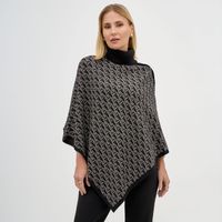 Chompa Mujer Poncho Diseño Zafin