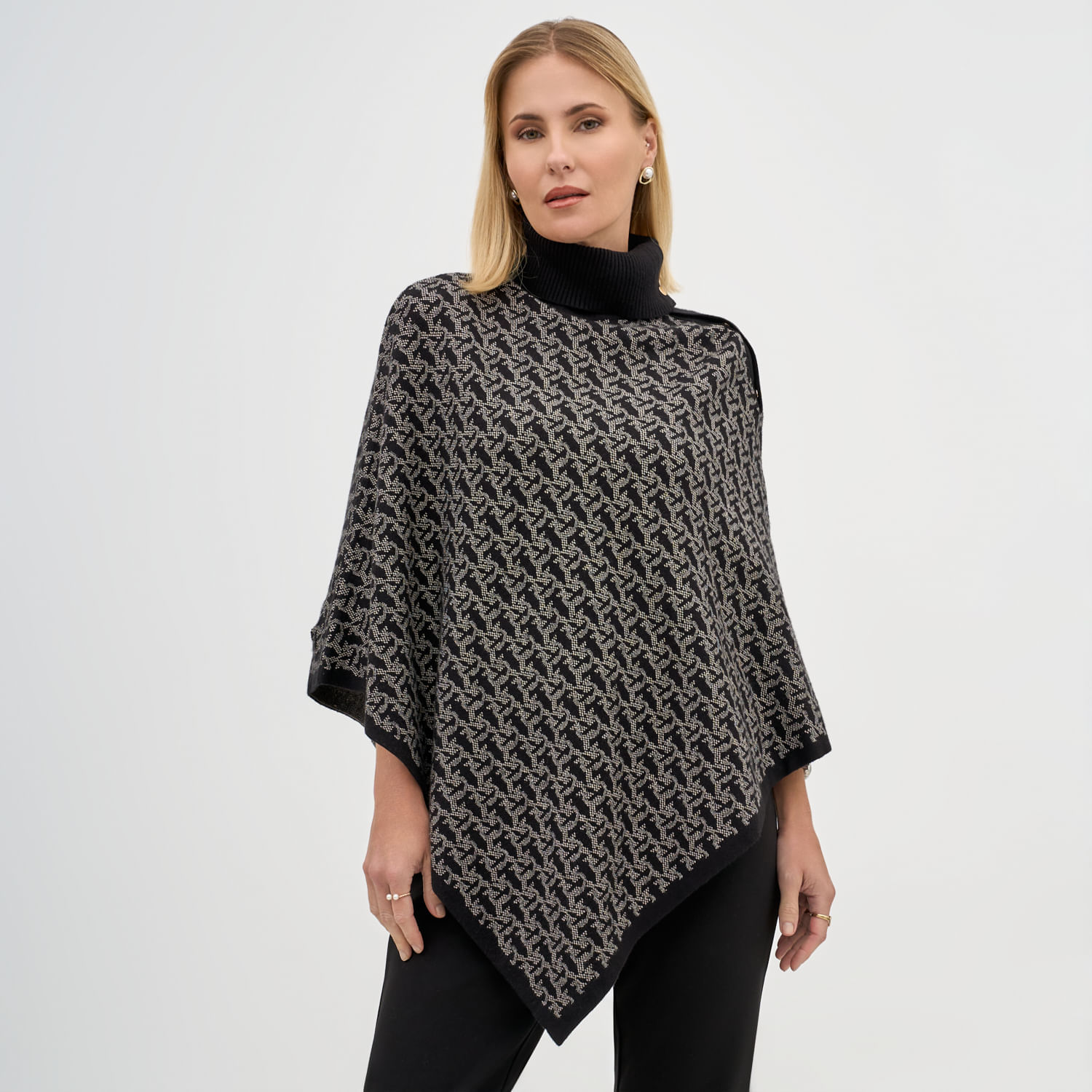 Chompa Mujer Poncho Diseño Zafin